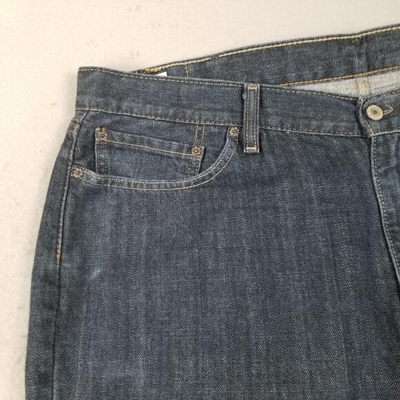 Levis 514 Jeans Mens 42x30 Blue Straight Leg 100% Cotton Zip Fly Classic Denim - Picture 3 of 14